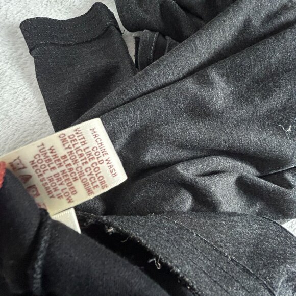 M.S.S.P. Womens Wrap Bella Dress 1X Heather Black V-Neck Long Sleeve Stretch New - Picture 4 of 8